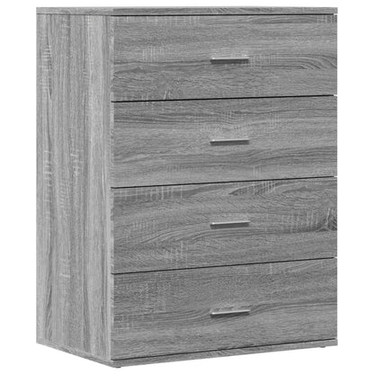 Sideboard Grau Sonoma 60x39x80 cm Holzwerkstoff