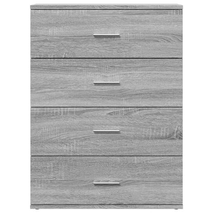 Sideboard Grau Sonoma 60x39x80 cm Holzwerkstoff