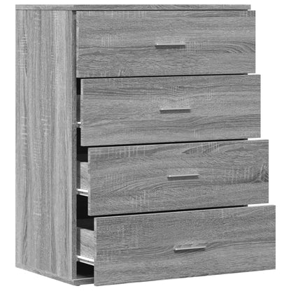 Sideboard Grau Sonoma 60x39x80 cm Holzwerkstoff