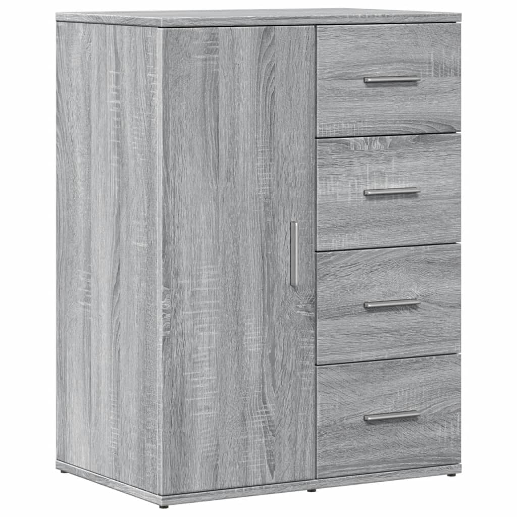 Sideboard Grau Sonoma 59x39x80 cm Holzwerkstoff