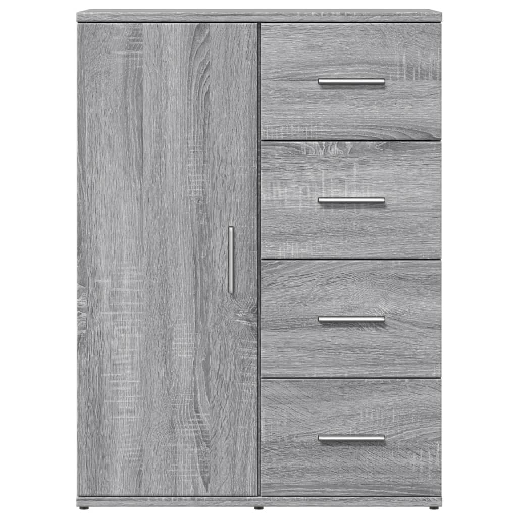 Sideboard Grau Sonoma 59x39x80 cm Holzwerkstoff