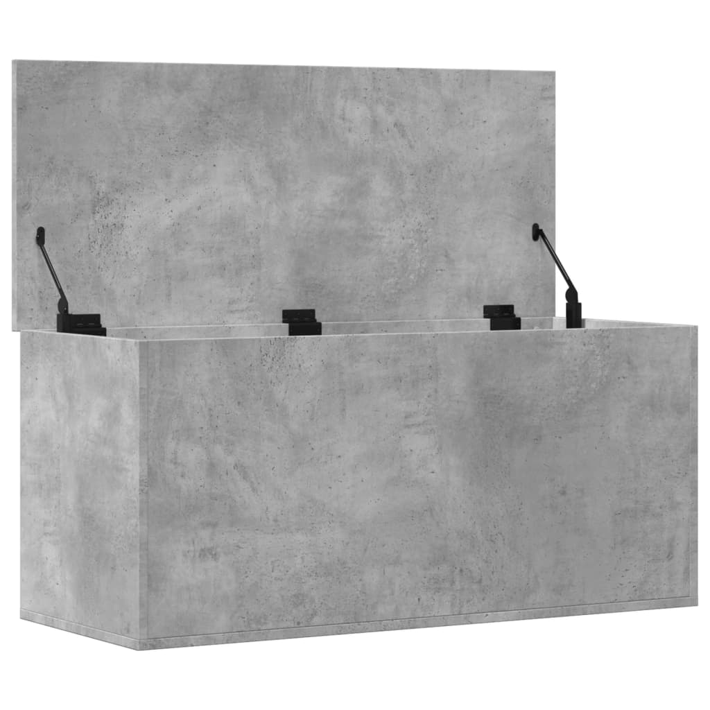 Truhe Betongrau 100x42x46 cm Holzwerkstoff