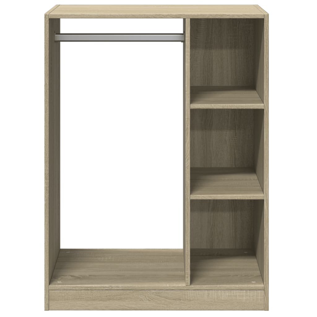 Kleiderschrank Schwarz 77x48x102 cm Holzwerkstoff