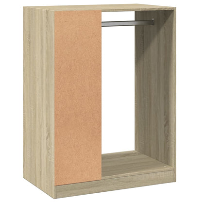 Kleiderschrank Schwarz 77x48x102 cm Holzwerkstoff