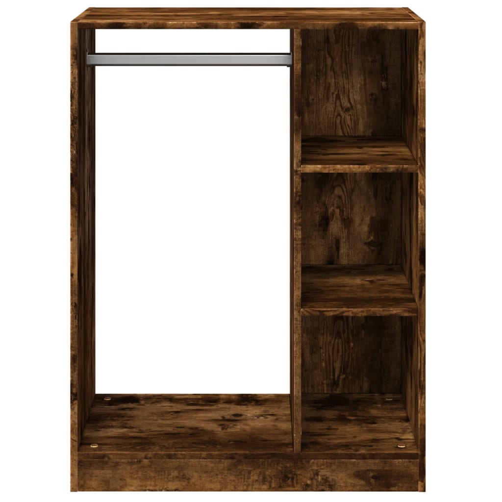 Kleiderschrank Betongrau 77x48x102 cm Holzwerkstoff