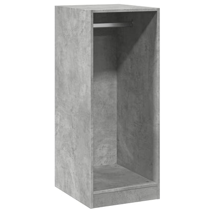 Kleiderschrank Betongrau 48x41x102 cm Holzwerkstoff