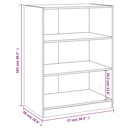 Kleiderschrank Sonoma-Eiche 77x48x102 cm Holzwerkstoff