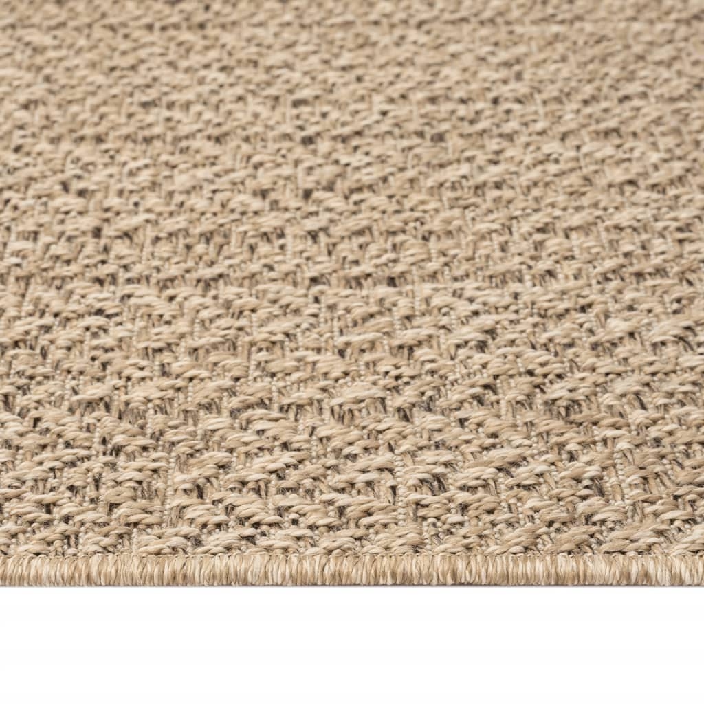 Teppich ZIZUR 60x110 cm Jute-Optik Indoor und Outdoor