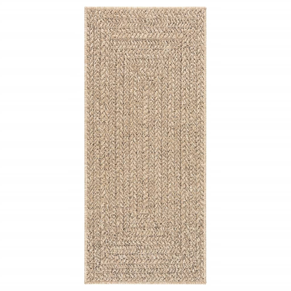 Teppich ZIZUR 80x200 cm Jute-Optik Indoor und Outdoor