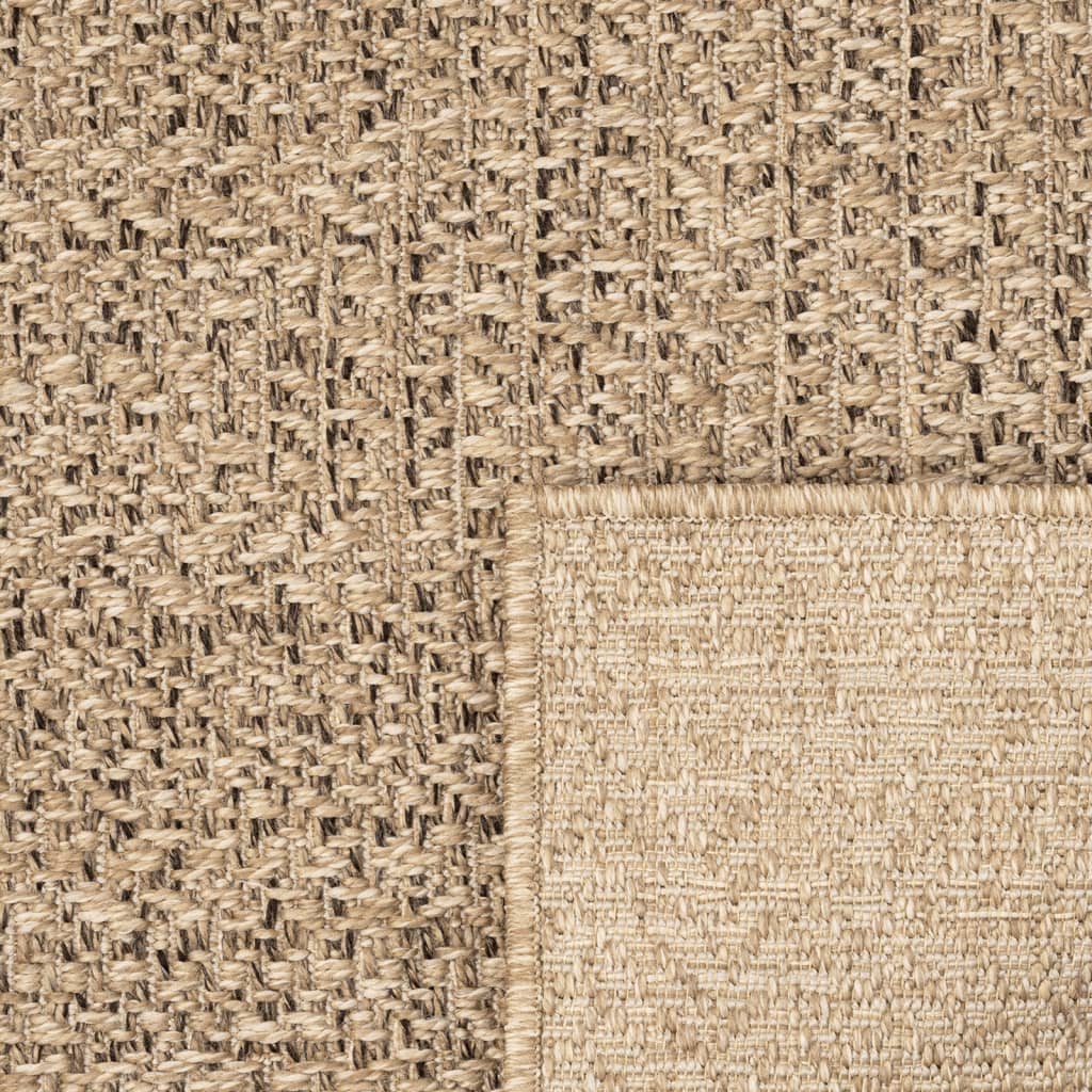 Teppich ZIZUR 80x200 cm Jute-Optik Indoor und Outdoor