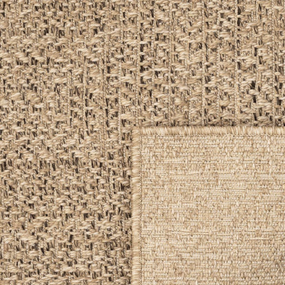 Teppich ZIZUR 120x120 cm Jute-Optik Indoor und Outdoor