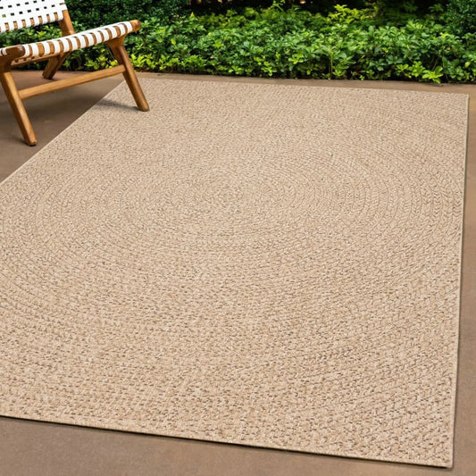 Teppich ZIZUR 60x110 cm Jute-Optik Indoor und Outdoor