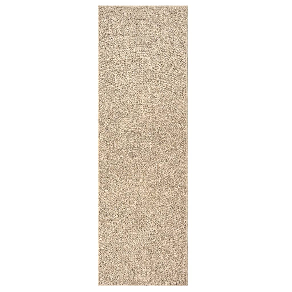 Teppich ZIZUR 80x200 cm Jute-Optik Indoor und Outdoor