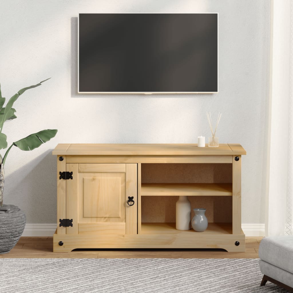 TV-Schrank Corona 100x40x52 cm Massivholz Kiefer