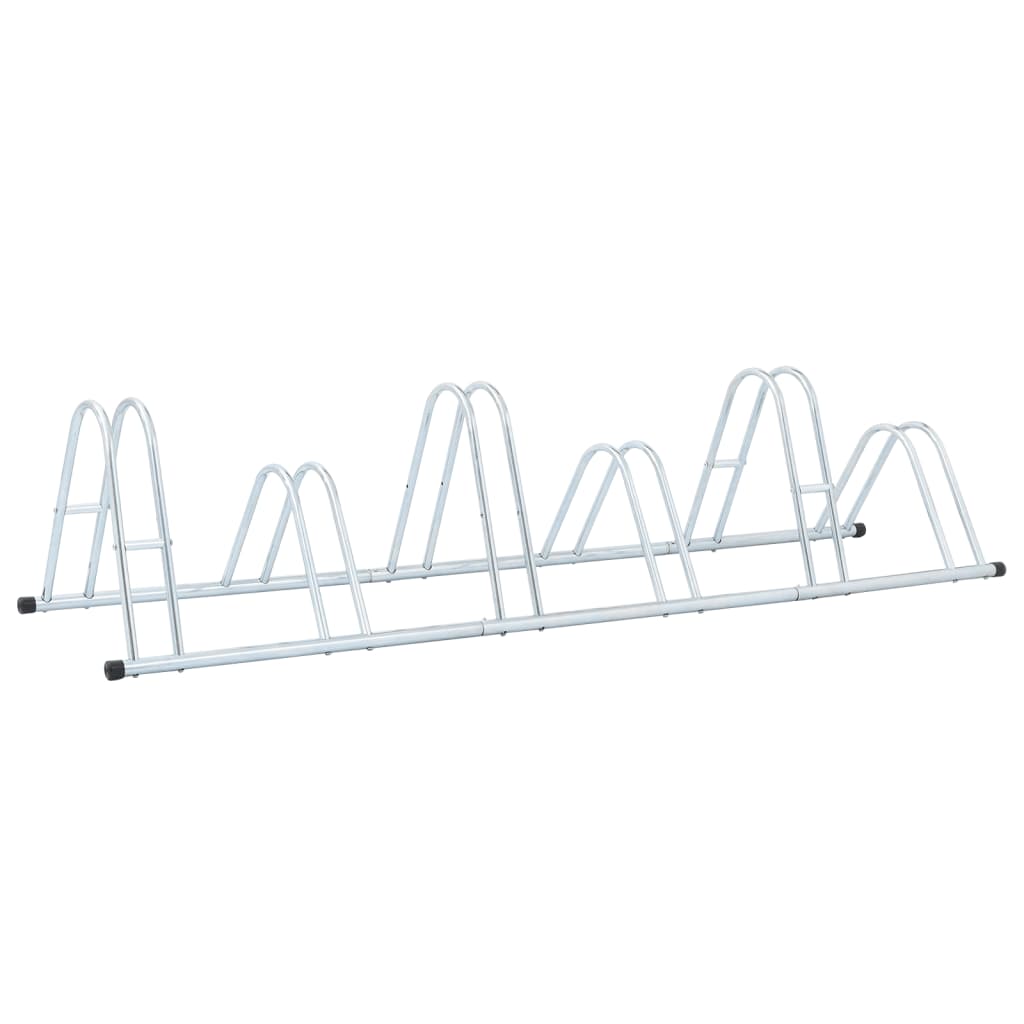 Fahrradständer für 6 Fahrräder Freistehend Verzinkter Stahl
