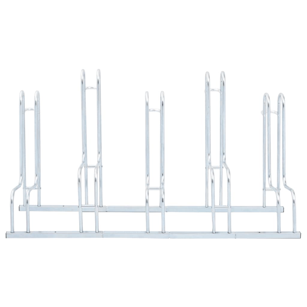 Fahrradständer für 5 Fahrräder Freistehend Verzinkter Stahl
