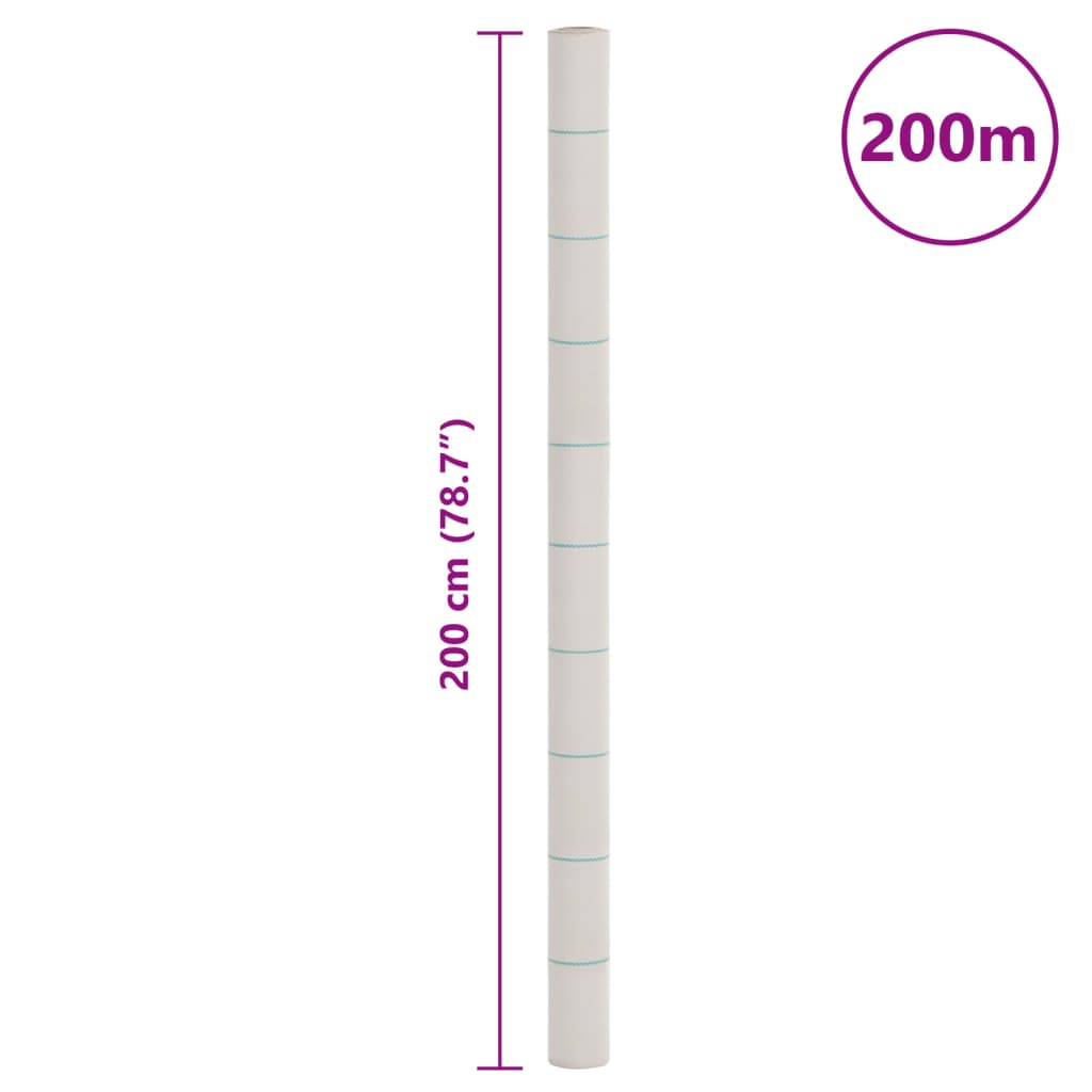 Unkrautvlies Weiß 2x200 m PP