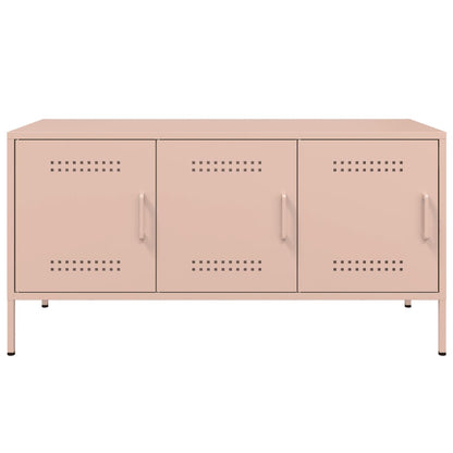 TV-Schrank Rosa 100,5x39x50,5 cm Stahl