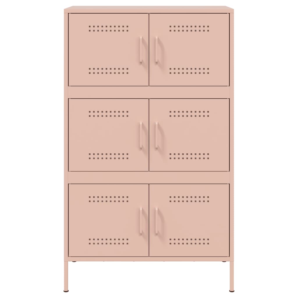 Highboard Rosa 68x39x113 cm Stahl