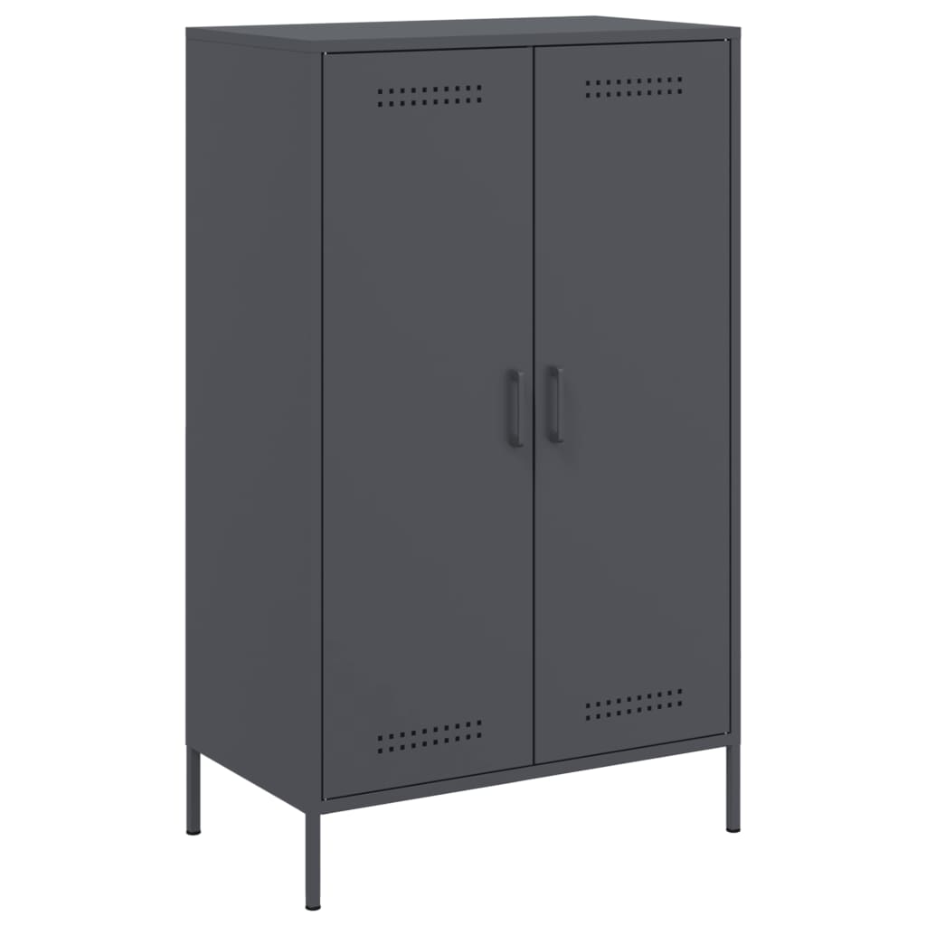 Highboard Anthrazit 68x39x113 cm Stahl