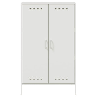 Highboard Weiß 68x39x113 cm Stahl