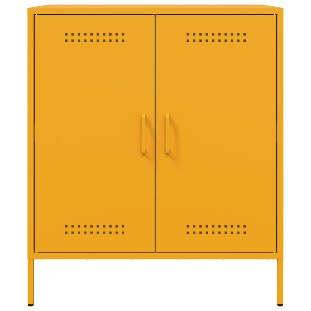 Sideboard Senfgelb 68x39x79 cm Stahl