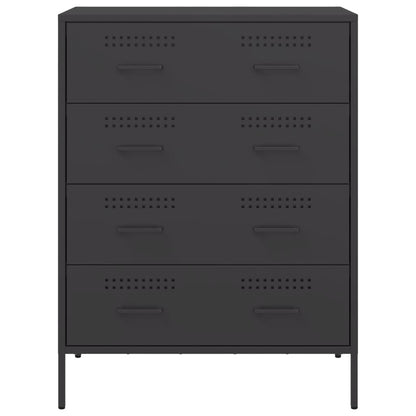 Sideboard Schwarz 68x39x89 cm Stahl