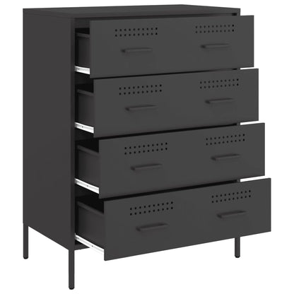 Sideboard Schwarz 68x39x89 cm Stahl