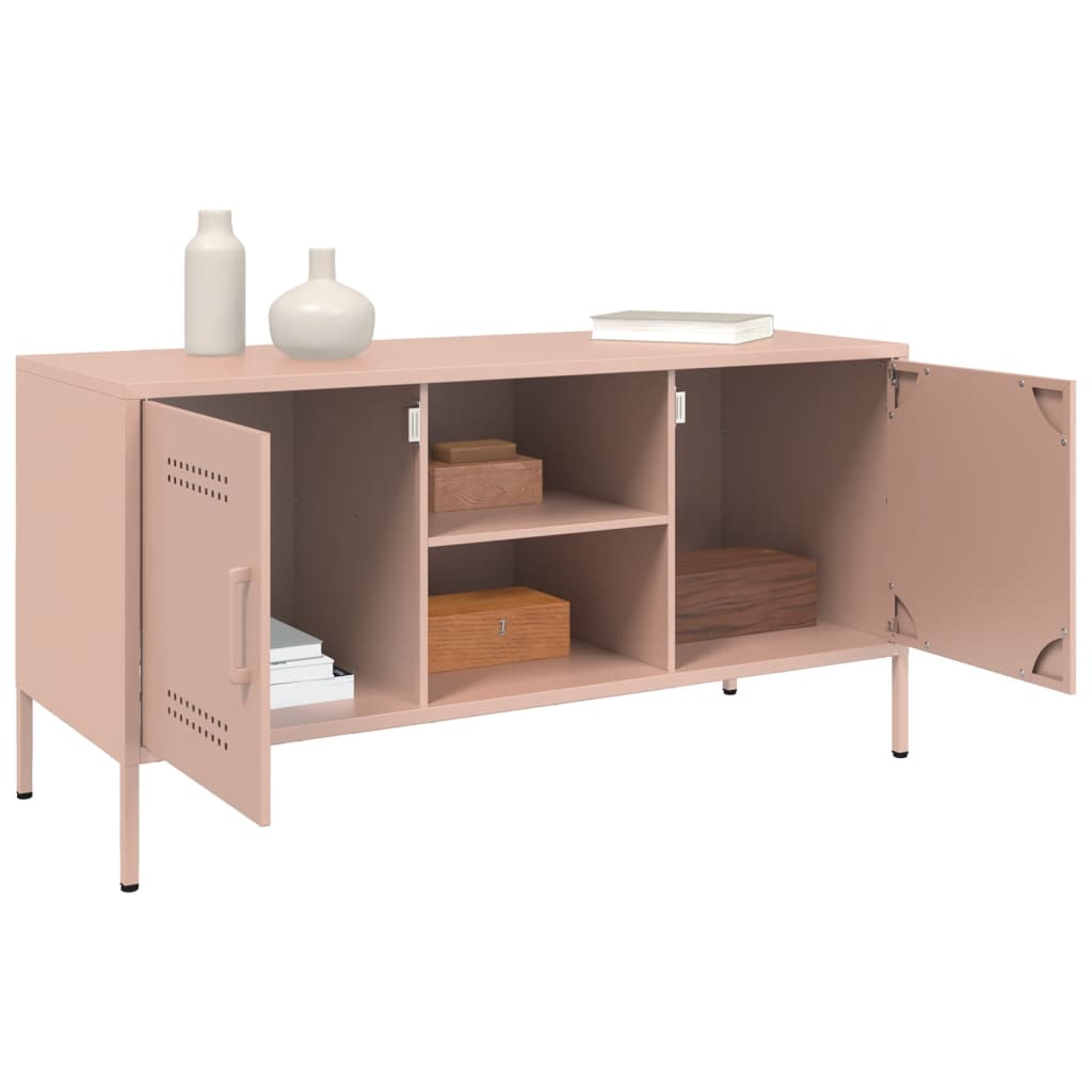 TV-Schrank Rosa 100,5x39x50,5 cm Stahl