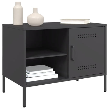 TV-Schrank Schwarz 68x39x50,5 cm Stahl