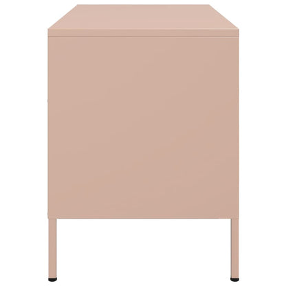 TV-Schrank Rosa 68x39x50,5 cm Stahl