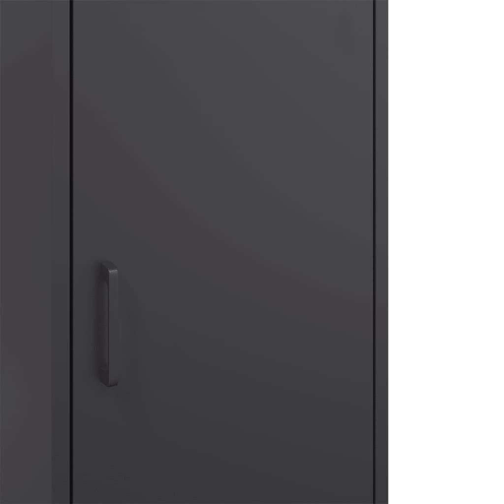 Highboard Schwarz 36x39x113 cm Stahl