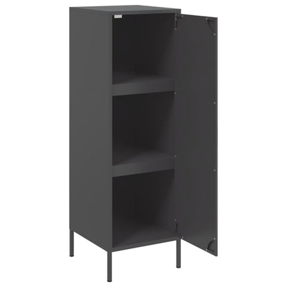 Highboard Schwarz 36x39x113 cm Stahl