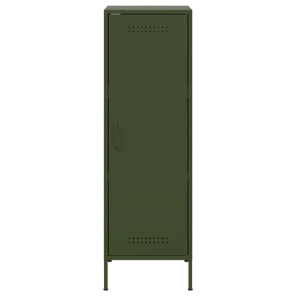 Highboard Olivgrün 36x39x113 cm Stahl