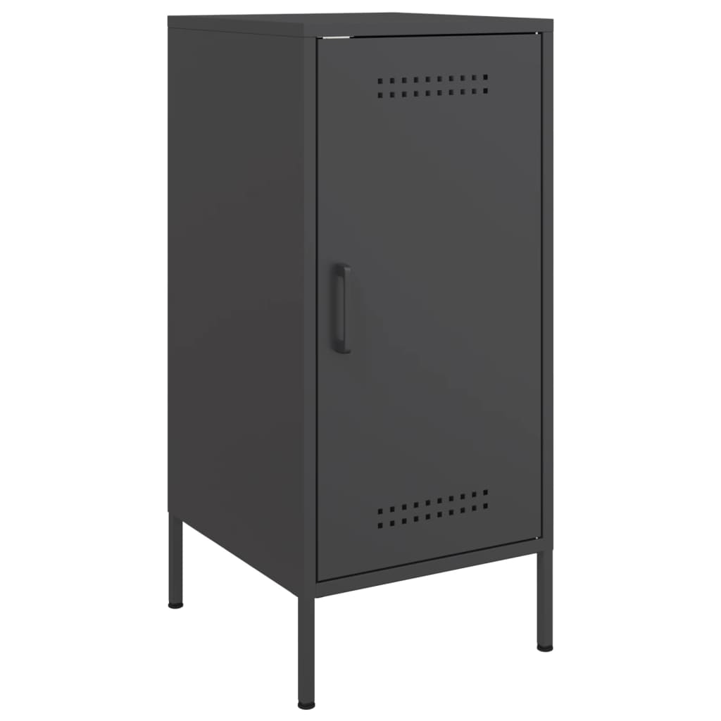 vidaXL Sideboard Schwarz 36x39x79 cm Stahl