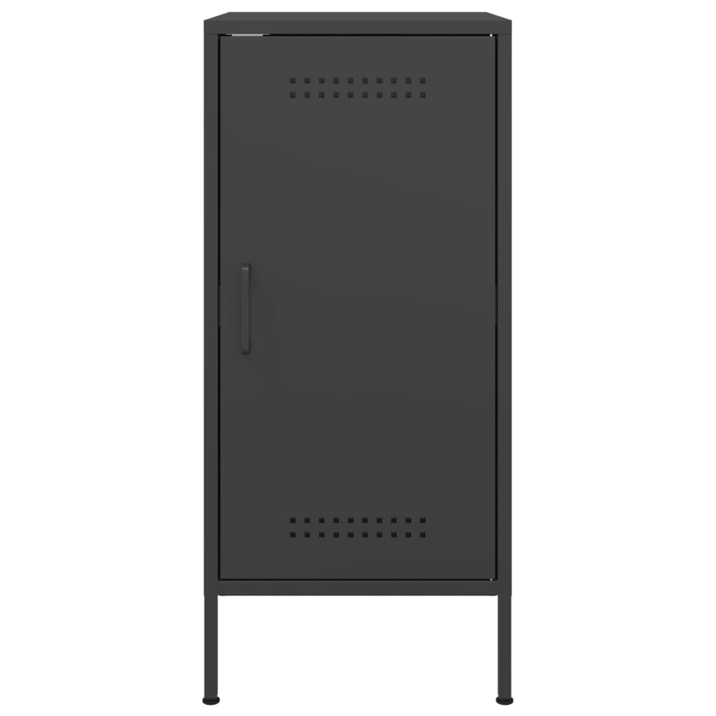 vidaXL Sideboard Schwarz 36x39x79 cm Stahl