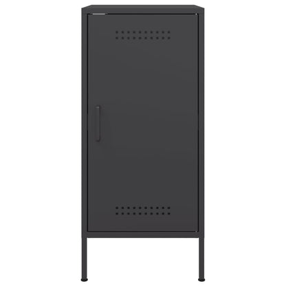 vidaXL Sideboard Schwarz 36x39x79 cm Stahl