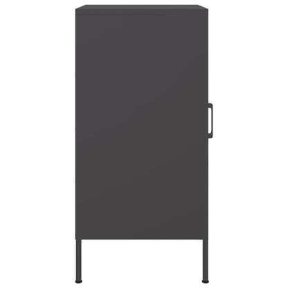 vidaXL Sideboard Schwarz 36x39x79 cm Stahl