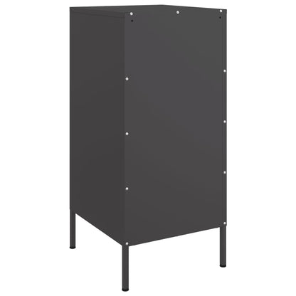 vidaXL Sideboard Schwarz 36x39x79 cm Stahl