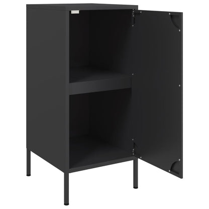 vidaXL Sideboard Schwarz 36x39x79 cm Stahl