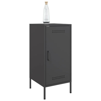 vidaXL Sideboards 2 Stk. Schwarz 36x39x79 cm Stahl