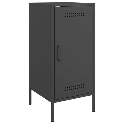 vidaXL Sideboards 2 Stk. Schwarz 36x39x79 cm Stahl