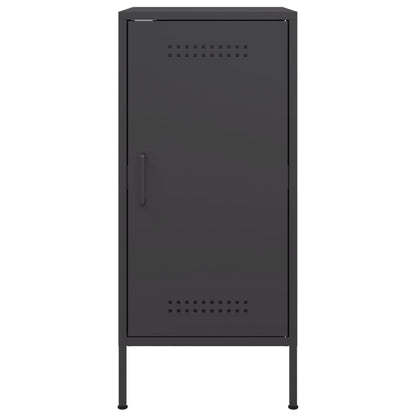 vidaXL Sideboards 2 Stk. Schwarz 36x39x79 cm Stahl