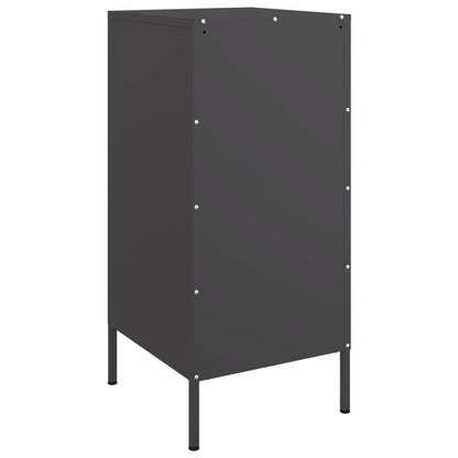 vidaXL Sideboards 2 Stk. Schwarz 36x39x79 cm Stahl