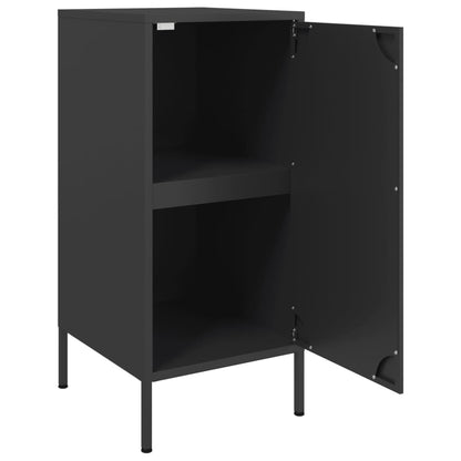 vidaXL Sideboards 2 Stk. Schwarz 36x39x79 cm Stahl