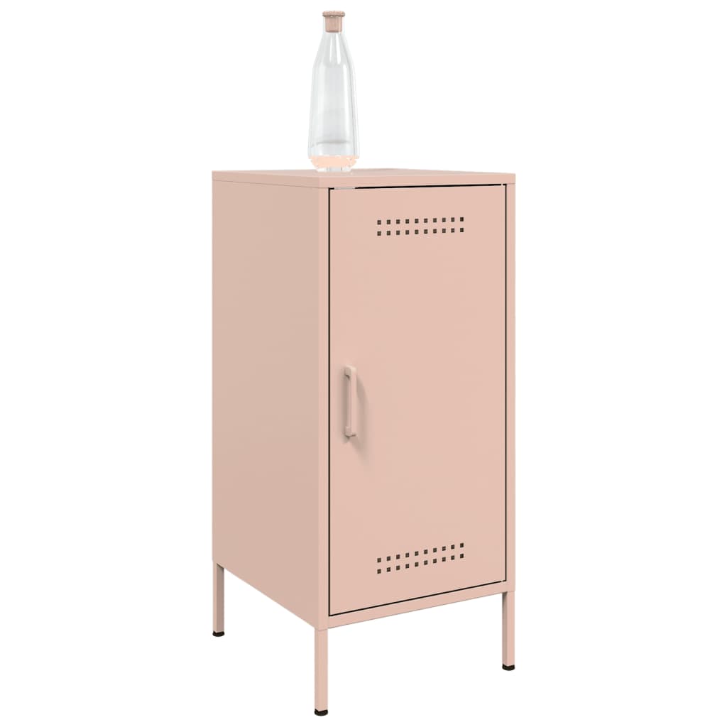 vidaXL Sideboards 2 Stk. Rosa 36x39x79 cm Stahl