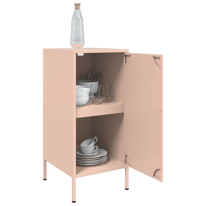 vidaXL Sideboards 2 Stk. Rosa 36x39x79 cm Stahl