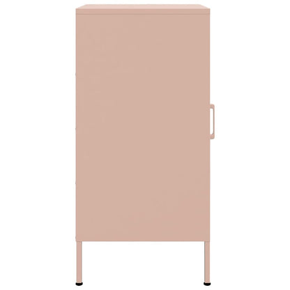 vidaXL Sideboards 2 Stk. Rosa 36x39x79 cm Stahl