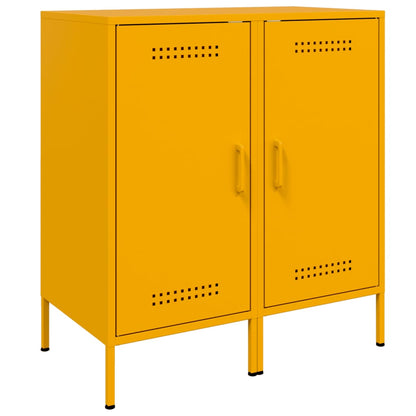 vidaXL Sideboards 2 Stk. Senfgelb 36x39x79 cm Stahl