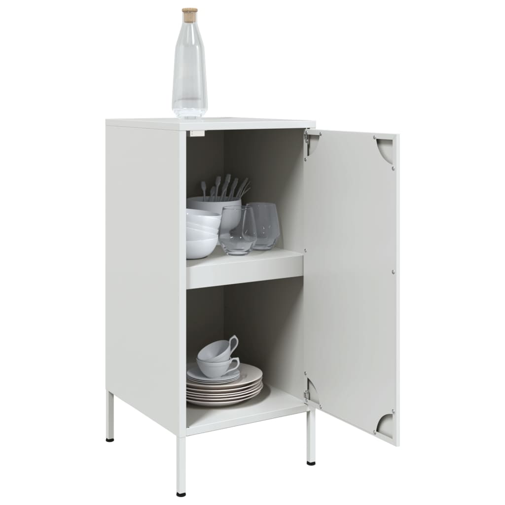 vidaXL Sideboards 2 Stk. Weiß 36x39x79 cm Stahl